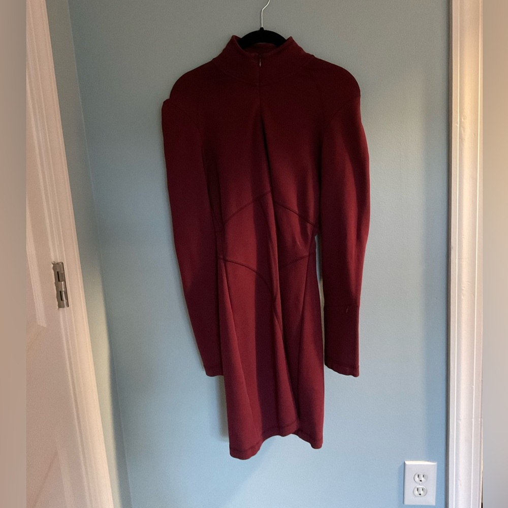 Athleta burgundy, SP, dress,